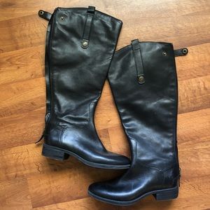Sam Edelman Penny black leather riding boot